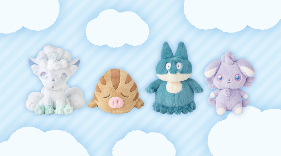 ポケセンオンラインにて「ふわふわ抱きぬいぐるみ」シリーズ新作の商品