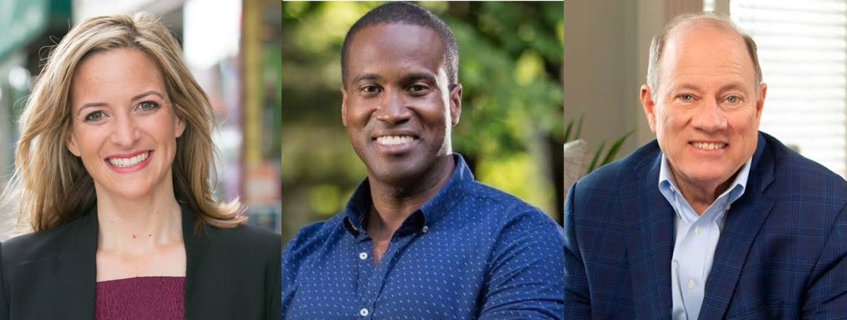 IAPolls2022's tweet image. MICHIGAN POLL - Governor 

🟥 John James: 34%
🟦 Jocelyn Benson: 32% 
🟨 Mike Duggan: 26%
—
(Without Duggan)
🟦 Jocelyn Benson: 47%
🟥 John James: 45%
——
Job Approval 
Gov. Whitmer: 60-38 (+22)
Pres. Trump: 45-53 (-8)
——
Name ID
Duggan: 72%
Benson: 69%
James: 64%
——
"Definitely…