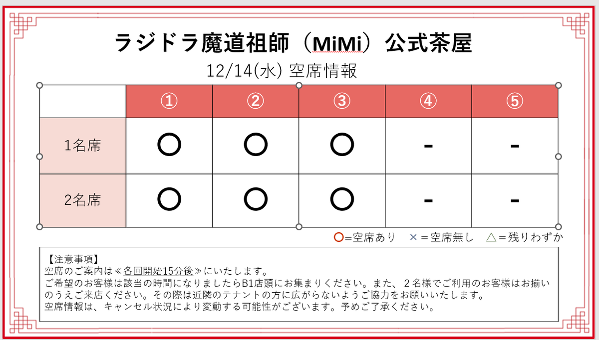 🐰ラジドラ魔道祖師（MiMi）公式茶屋🐰 本日11時よりオープンいたし