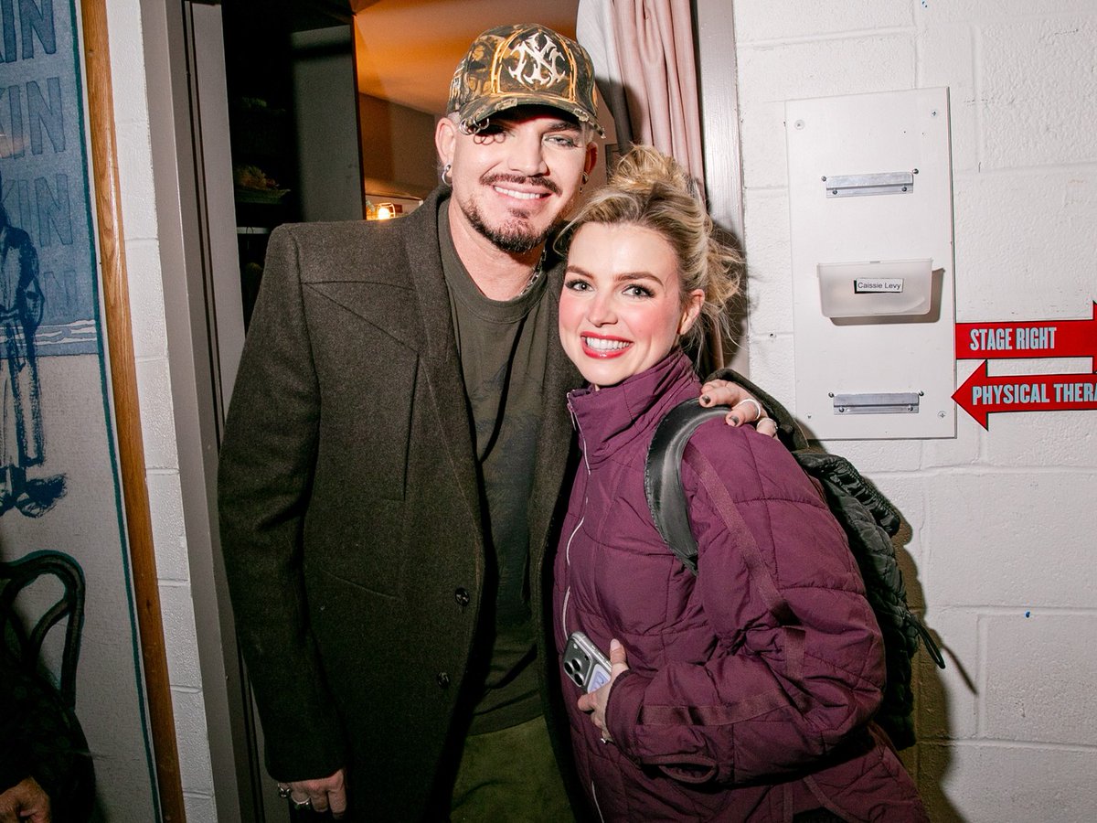4Gelly's tweet image. New photos of Adam with the cast of RAGTIME from last Thursday 
"This is a century spinning crossover we absolutely knew we needed. We were thrilled to welcome Adam Lambert to the Vivian Beaumont to see RAGTIME." 🤎🤎
via Lincoln Center Theater
