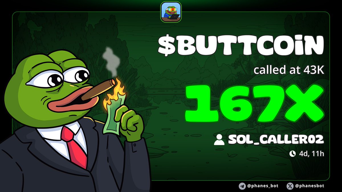 Sol_Caller02's tweet image. Massive 167x profit up on my call on $BUTTCOIN
Ca....

Cm6fNnMk7NfzStP9CZpsQA2v3jjzbcYGAxdJySmHpump

#memecoin #solana #Degen