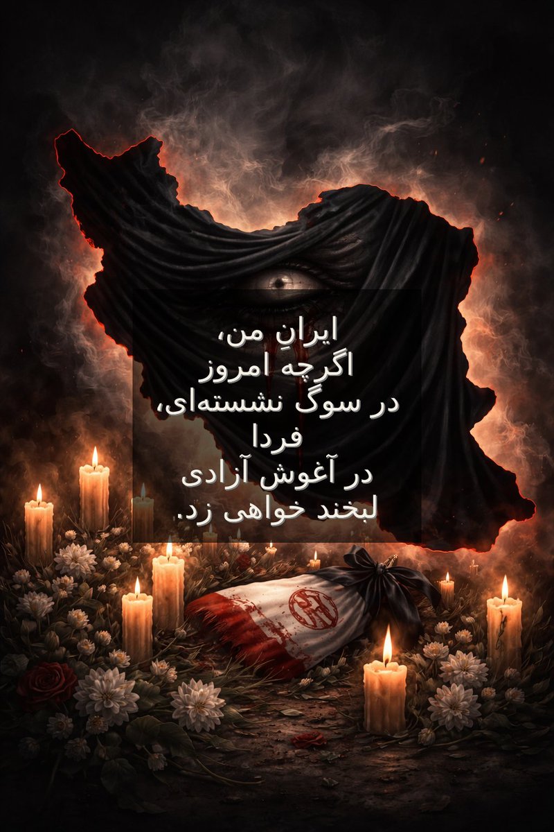 سوگوارم با خانواده وعزیزان تمام دلاورانی که در راه آزادی وطن از دست این رژیم انسان کش جان شیرین خود را فدای وطن کردند ولی با انگیزه ام بسیار بیشتر از قبل به تلاش برای نابودی این حکومت اهریمنی. ✌️✌️