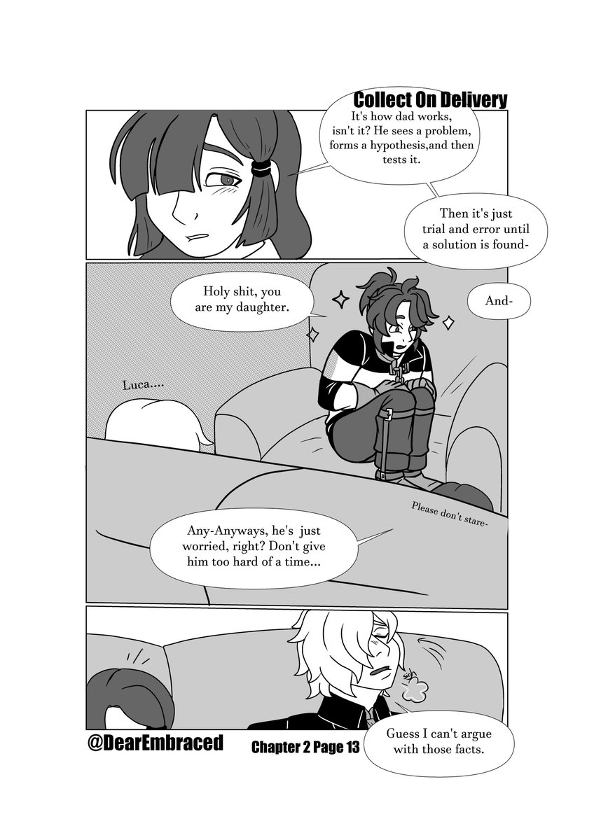 DearEmbraced's tweet photo. #collectondelivery Chapter 2, P13-16. Oh boy we gettin' emotional. #identityv #idv #idvcomic #fancomic #vicnaib #andluca #lucadrew https://t.co/PDYy5DY71l