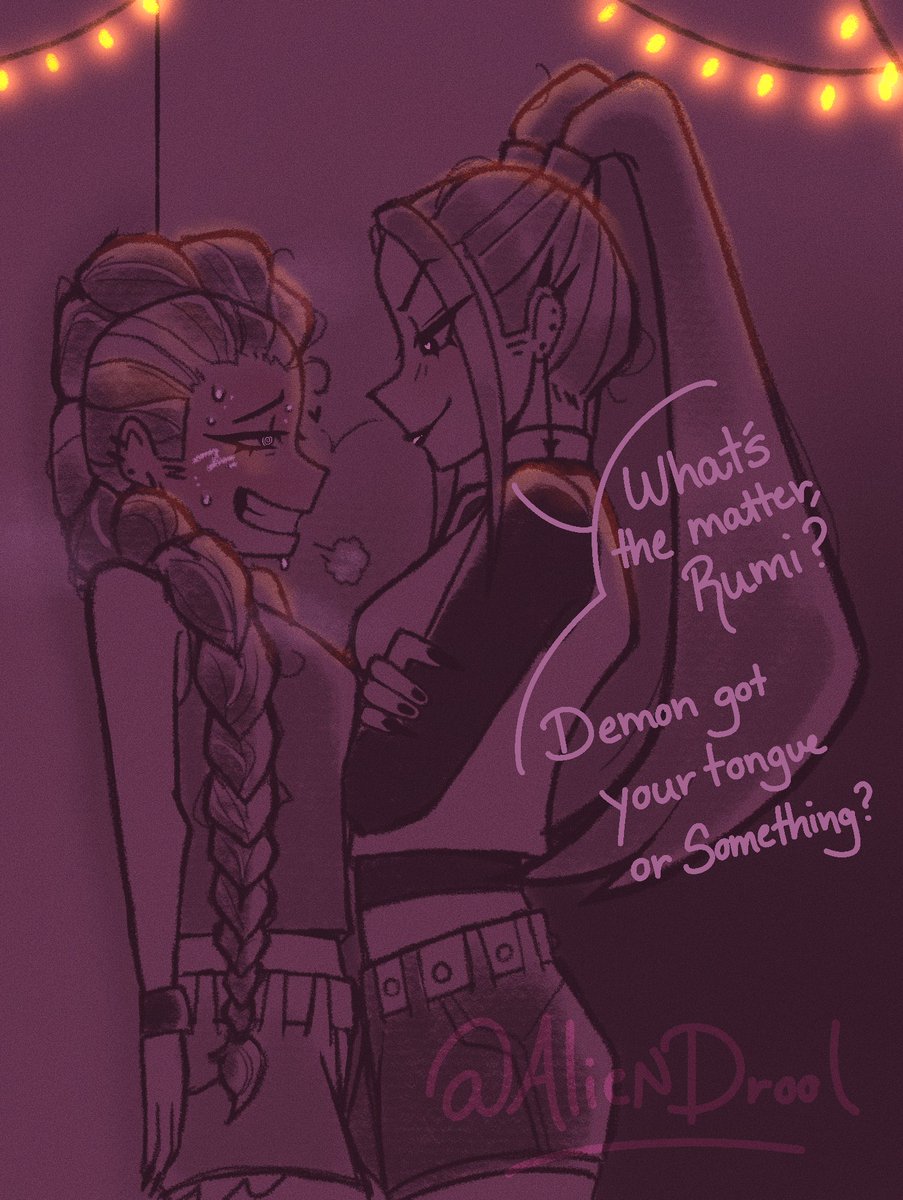 AlienDrools's tweet image. Something like that— 

[ #KPDH #kpdhfanart #Rumira #KPOPDEMOMHUNTERS #kpopdemonhuntersfanart ]