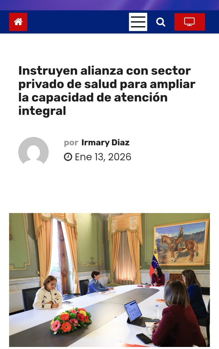 1. La presidenta encargada de Venezuela, Delcy Rodríguez, ha instruido la creación de alianzas estratégicas con el sector privado de salud.
2. Esta medida forma parte del Plan «Salud y Vida 2026» y busca utilizar la capacidad de los centros privados para abordar la deuda