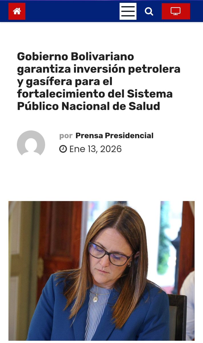 1. La presidenta encargada de Venezuela, Delcy Rodríguez, lideró una mesa de trabajo para activar el Plan «Salud y Vida 2026».
2. Anunció que los ingresos de la industria petrolera y gasífera se destinarán exclusivamente a la salud.
3. Se equiparán e inaugurarán 75 nuevos centros