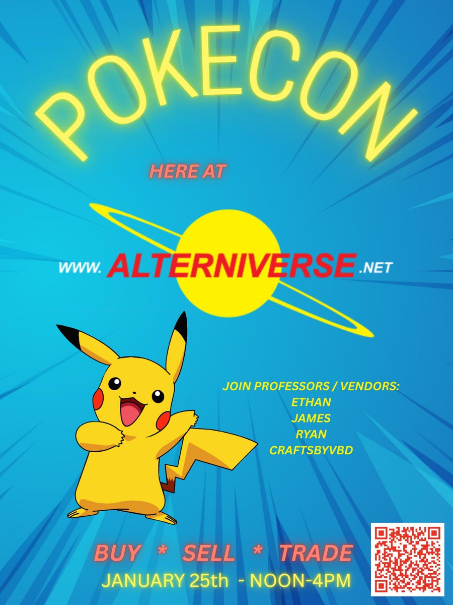 Small con at the store on January 25th. Will have a couple local vendors including myself,  come by!