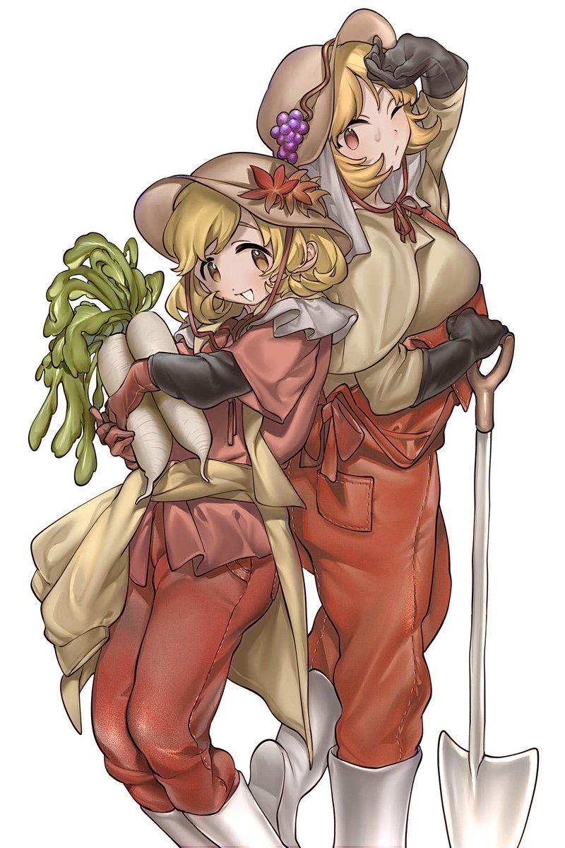 2qune's tweet image. 秋姉妹（農家）