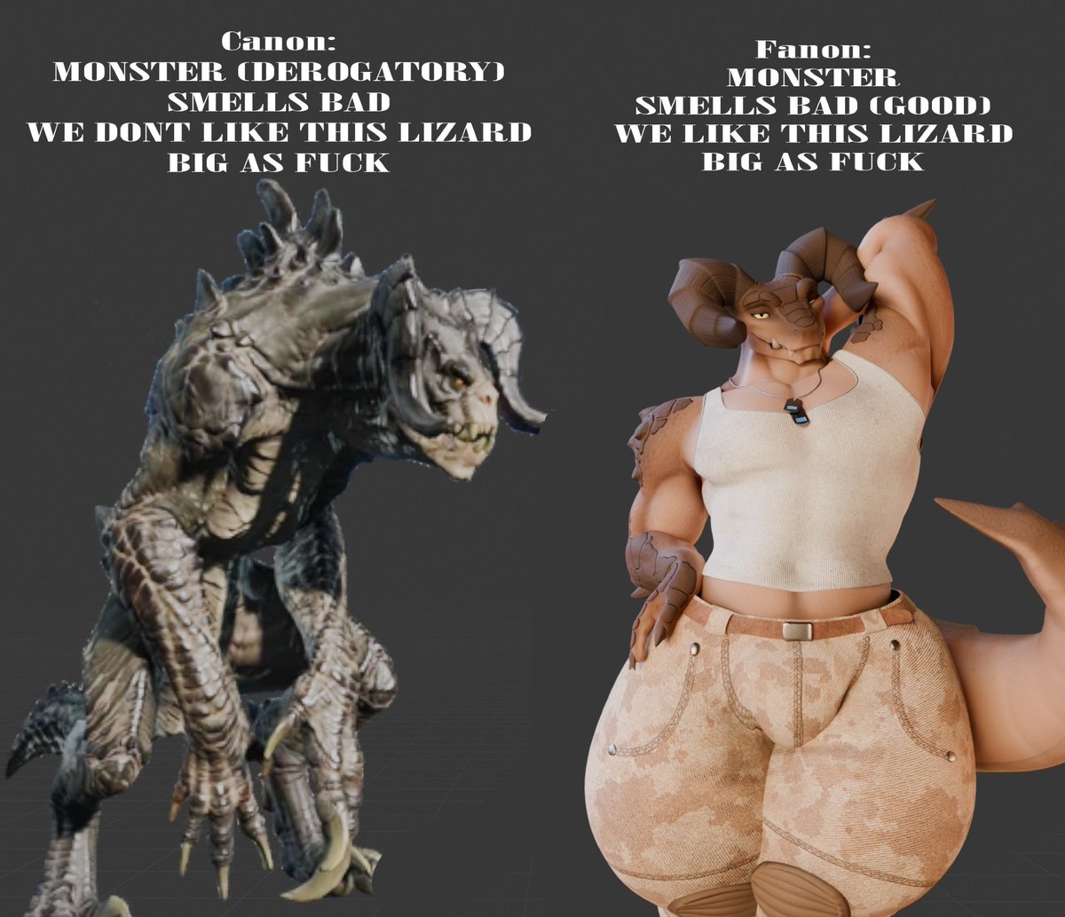 you guys are all doing that canon vs fanon thing wrong. you're supposed to do it THIS WAY