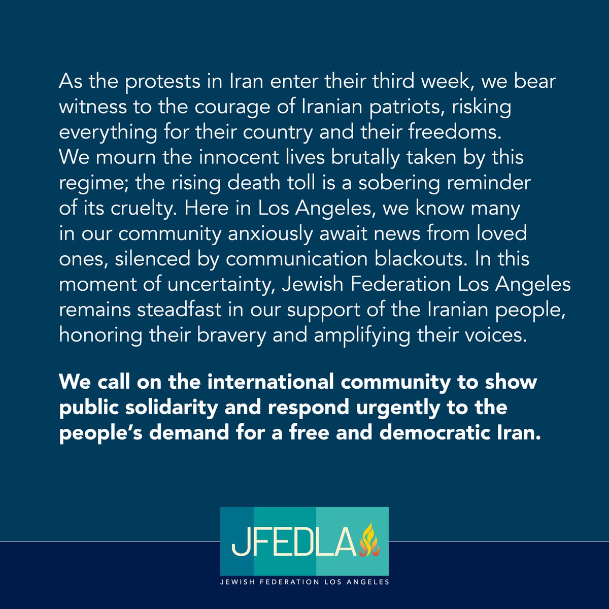 Jewish Federation Los Angeles tweet media