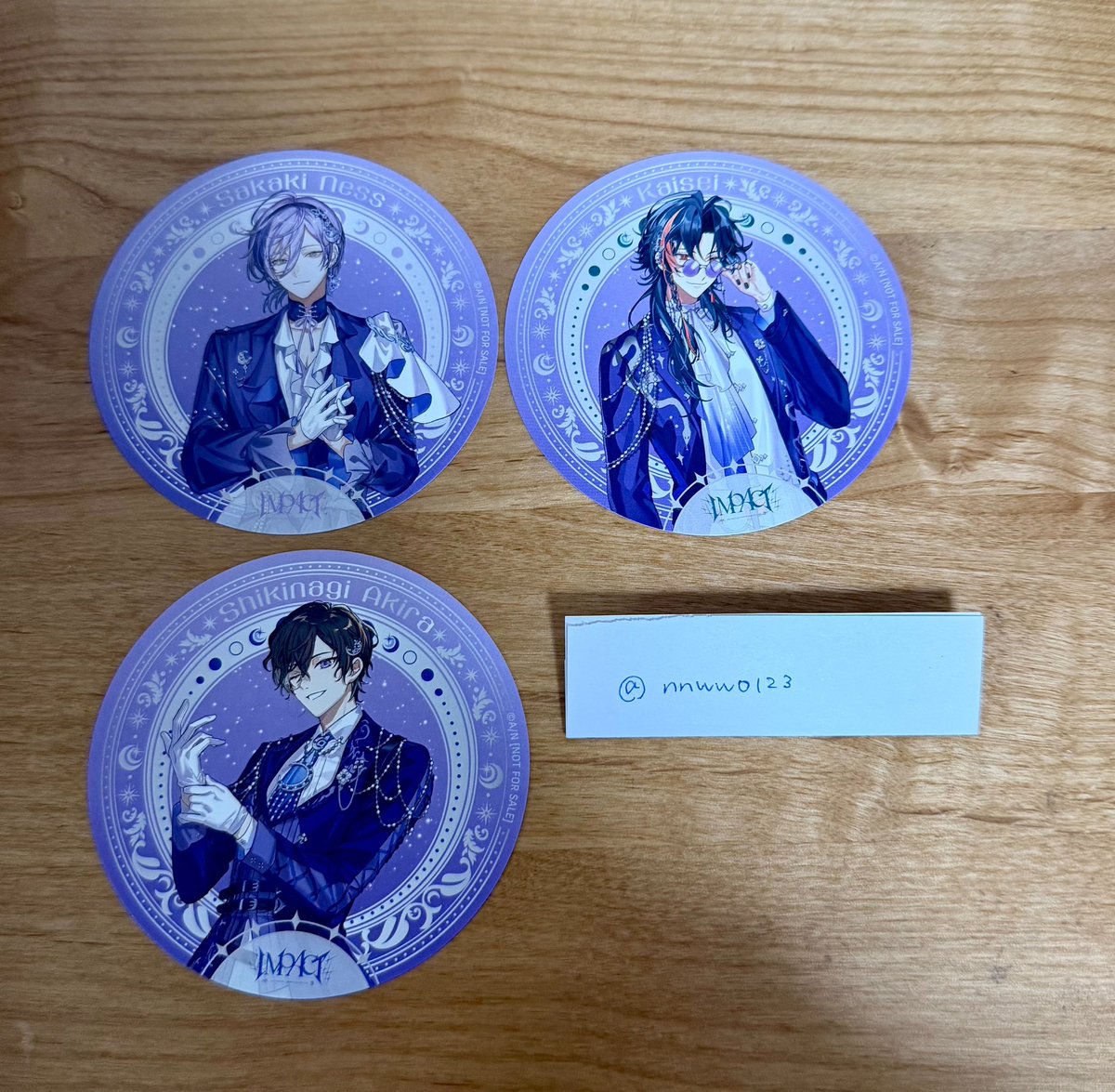 nnww0123's tweet photo. 【交換】にじさんじ IMPACT VOLTACTION 3SKM アニメイト フェア 特典 コースター

譲:画像1枚目の方々
求:👑

郵送交換希望。検索からでもお気軽に声掛けください🙇🏻‍♀️ https://t.co/RRvQFmS13N