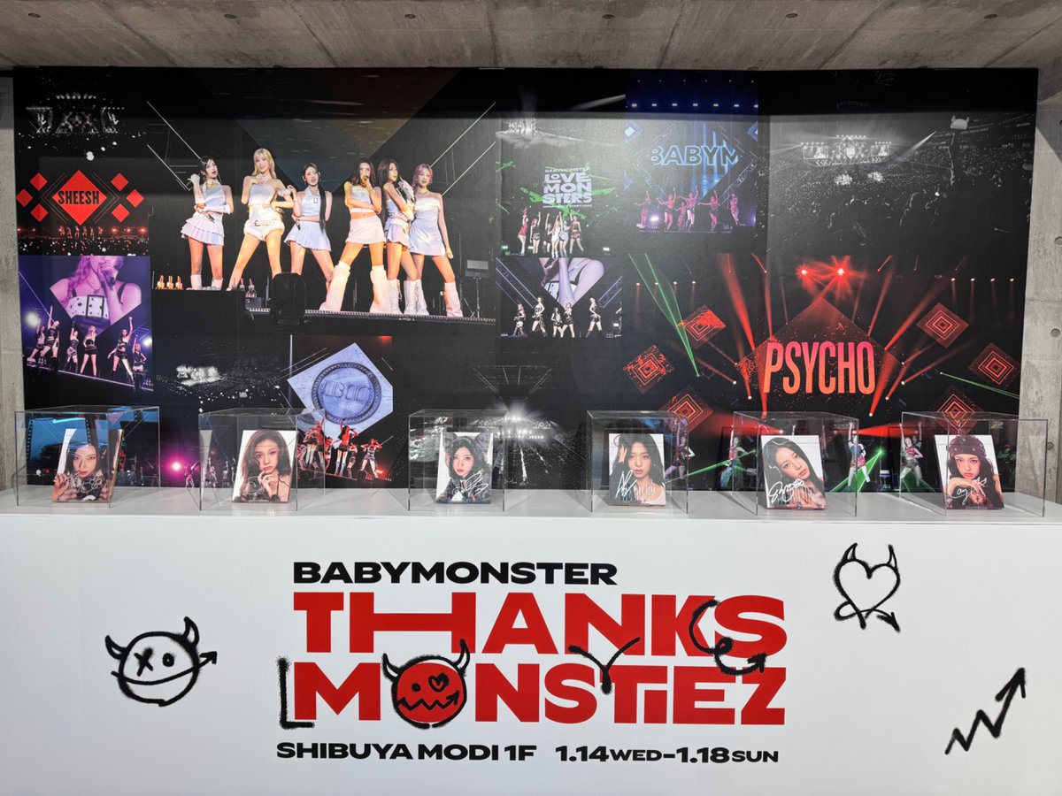 🛒] #BABYMONSTER_INFO ／ THANKS😈MONSTIEZ POP-UP STORE 東京会場