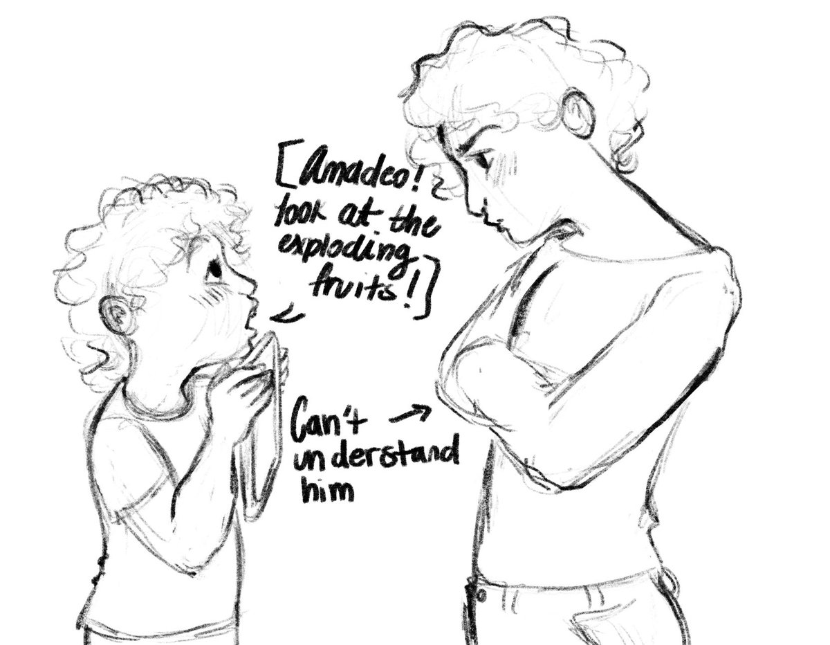 f4ggylamp's tweet image. When you’re trying to scold your little self but you speak two different languages and he’s too busy playing fruit ninja