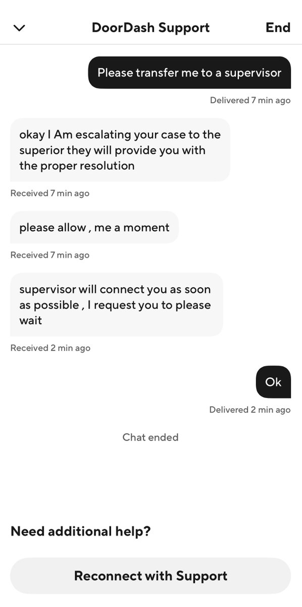 _Mark_It_Zero_'s tweet photo. Not an understatement when I say @DoorDash @DoorDash_Help customer service is abysmal. They need to get it together or they're going to lose customers in a non-solidified food-delivery market. https://t.co/eFg57hS3zY