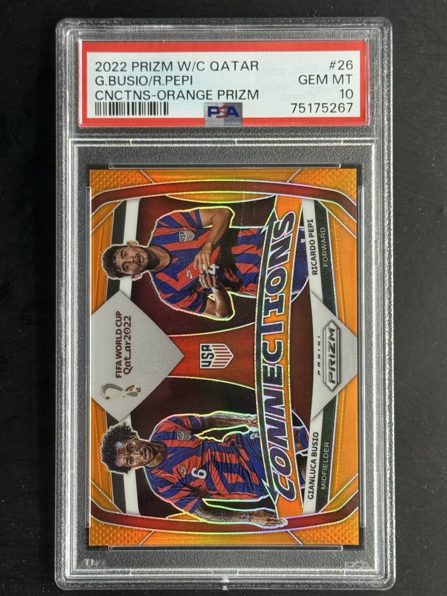 Busio/Pepi 2022 Prizm World Cup Connections Orange /25

$50

Shipping: $4 US, all others calculated

#TSSS