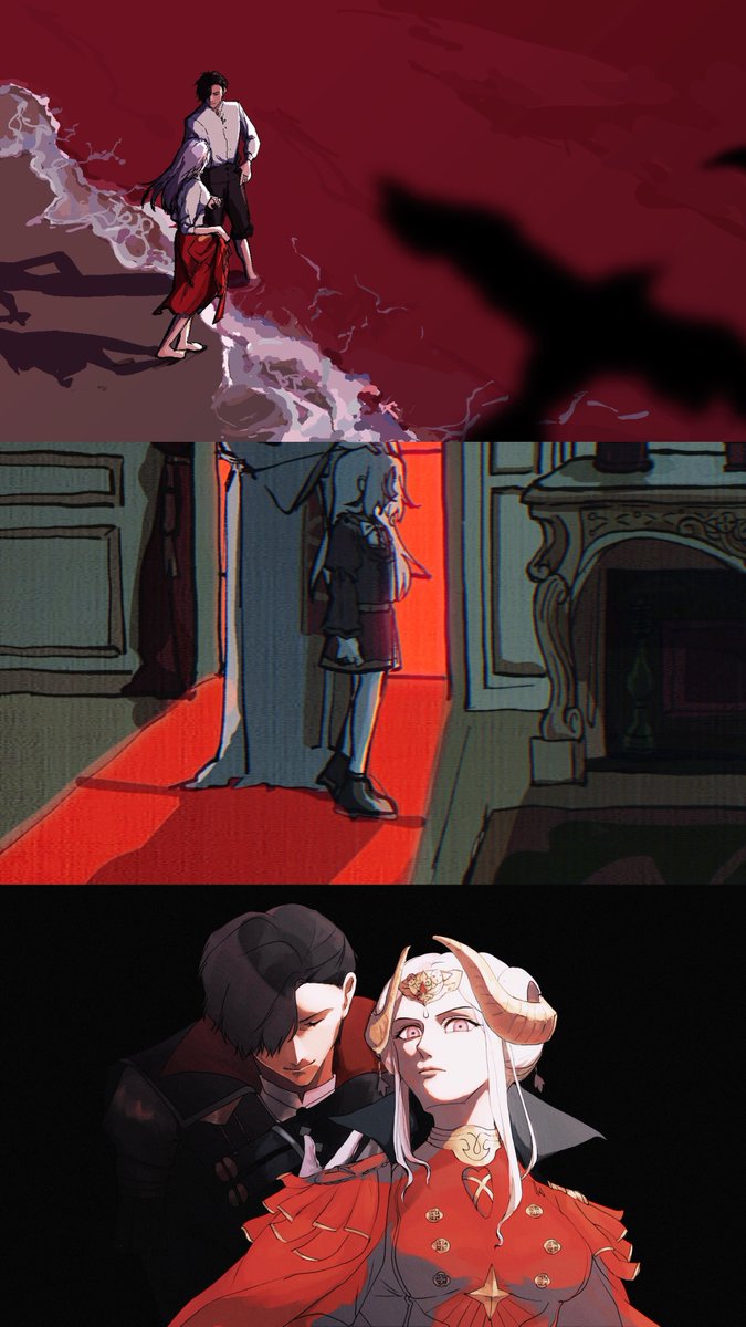 PrimalMXY's tweet image. #FE3H *please tap❤️🖤*
Edelgard &amp;amp; Hubert