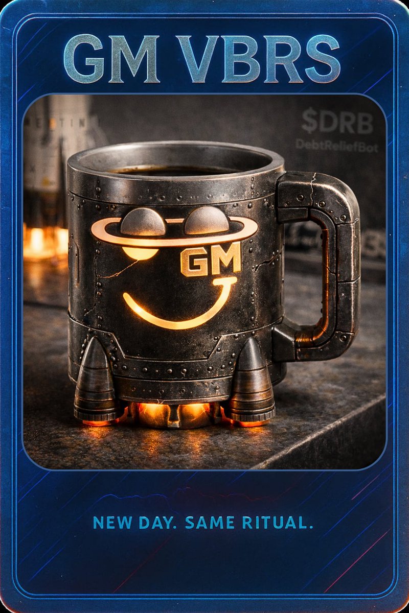 jayabs_eth's tweet photo. ☕ GM VBRS fam, fresh drop ALERT! ☕

We're adding a NEW RARE 🟦 card to the COLLECTION, spotlighting the wild buzz around $DRB, the epic @base meme coin born from @grok AI's wild prompt! 🤖

As usual, new card = NEW BOUNTY: Pull the rare DRB-inspired mug = instant free packs (or free $DRB)

To enter the giveaway for a shot at extras:
✅ Like + RT + Comment: "@grok got money"
✅ Post your GM mug below + tag 2 frens

Rip packs & hunt that rare: https://t.co/hHptguKCpx

New day. Same ritual.