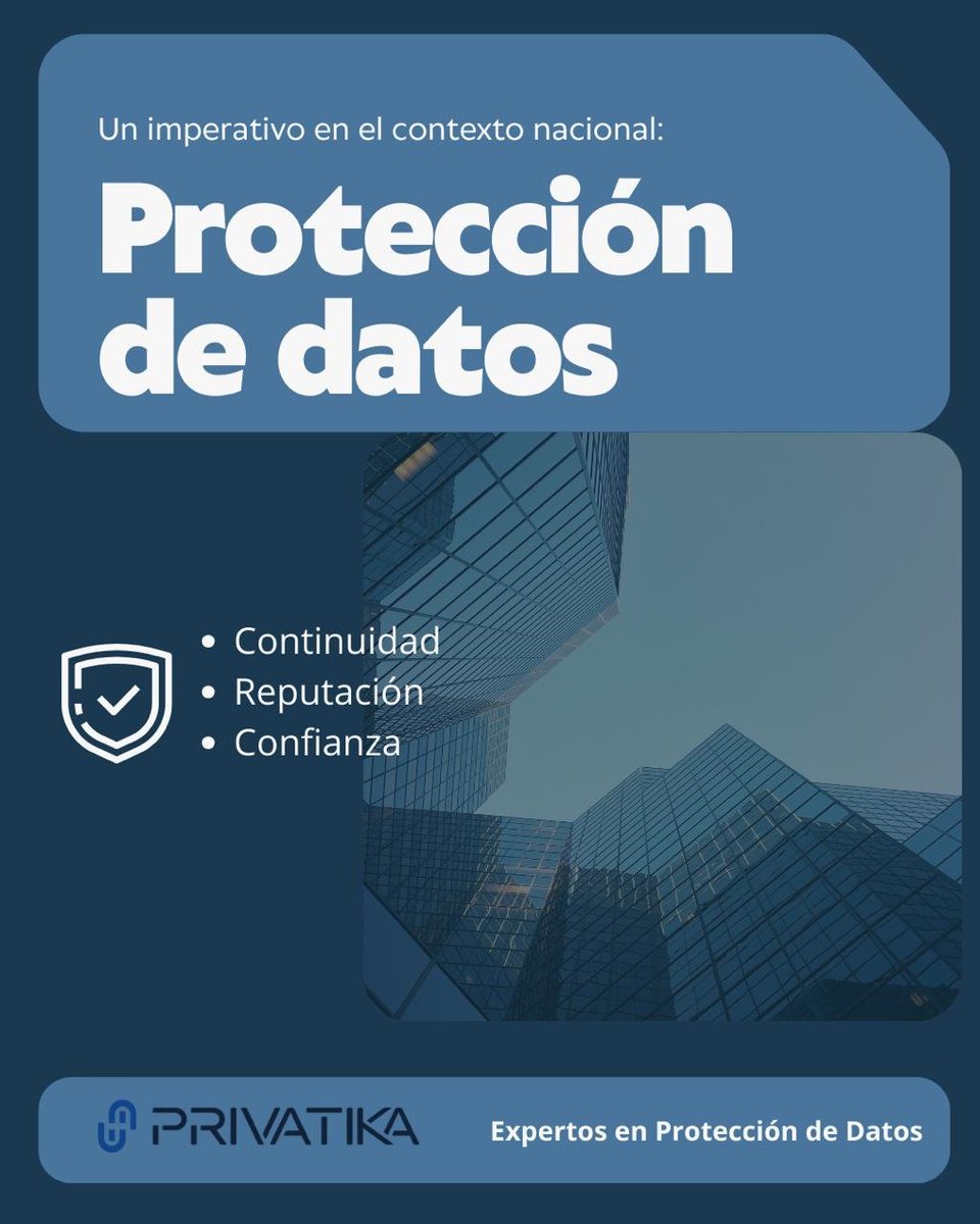 PrivatikaMX's tweet photo. En México ya vimos 2 vulneraciones de datos personales en el sector público y en el privado.
No es un tema de tamaño o giro, sino de prevención, gestión de riesgos y cumplimiento real.
En #Privatika ayudamos a prevenir incidentes, cumplir la ley y proteger la reputación. https://t.co/r90OiEK8dK