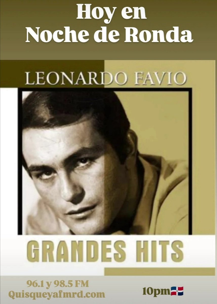Grandes éxitos de Leonardo Favio, hoy en Noche de Ronda.