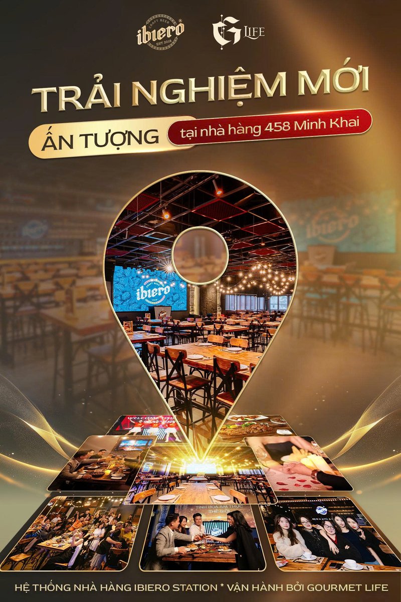 ibierocraftbeer's tweet photo. iBiero Station 458 Minh Khai ⭐
Ẩm thực Fusion tinh tế, craft beer Việt, không gian cao cấp & phòng VIP sang trọng.
👉 Đặt bàn ngay!
#ibierostation #craftbeer #458minhkhai #timescity #amthuc https://t.co/uLdPcNUAWt