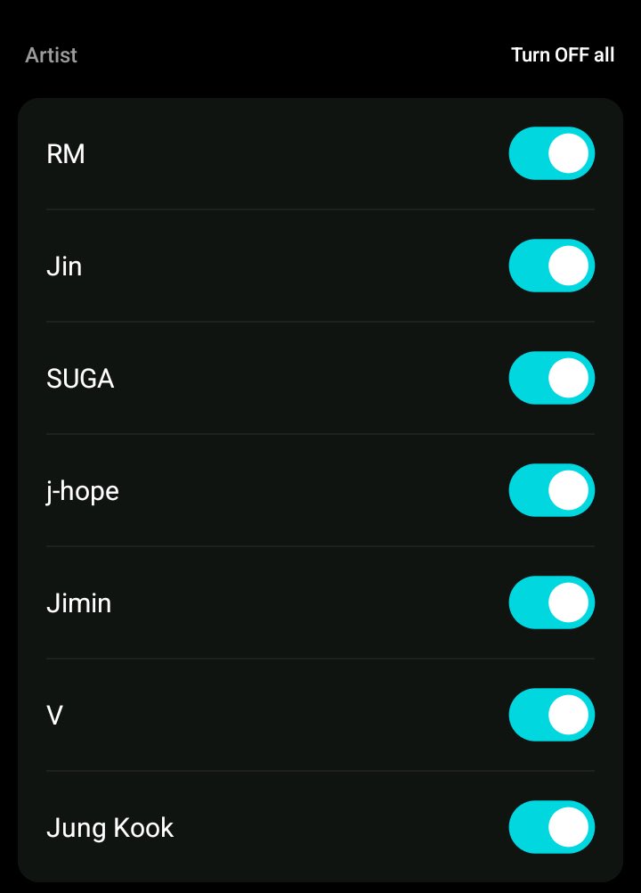 lachimolalaaaaa's tweet image. ARMY presale ONLY if your settings look like this