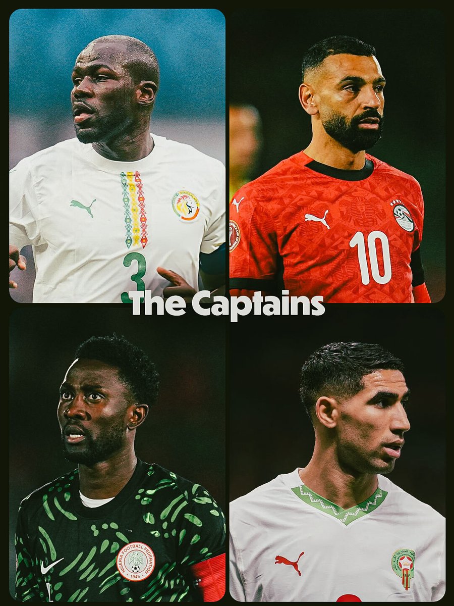 The faces of leadership in the semis. 🇸🇳🇪🇬🇳🇬🇲🇦

#TotalEnergiesAFCON2025