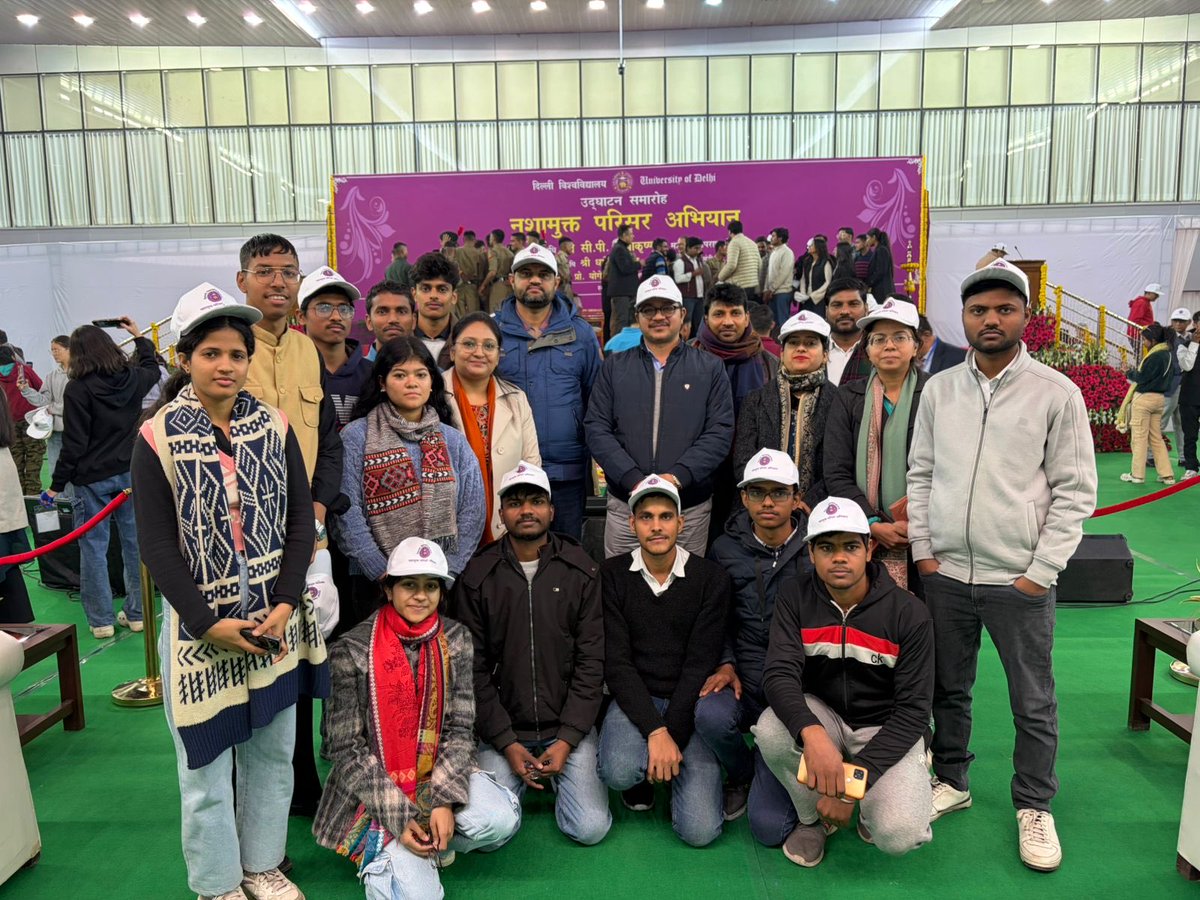 BCASDU's tweet photo. 🚨 *NSS & ADTC the ��नशामुक्त परिसर अभियान”!* 🚨📍 at Univ of Delhi 📅 13 Jan 2026 Fighting for a Drug-Free Campus— awareness, pledges, skits & energy galore! Gratitude to all warriors who stood up for health & hope.#NSS #ADTC #BCASDU @UnivofDelhi @EduMinOfIndia https://t.co/yWjMYgLXrp
