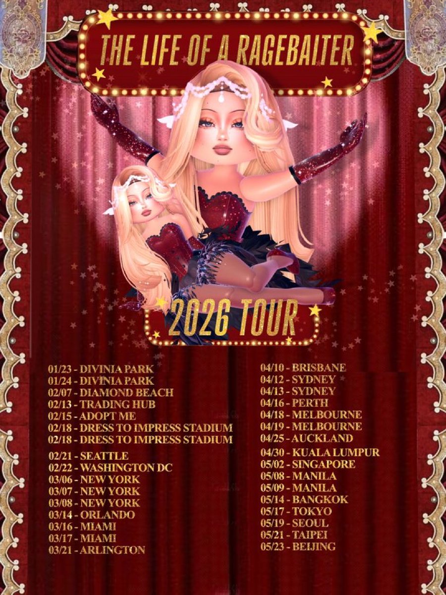 VividomHQ's tweet photo. @RHTankedx announces 2026 tour for The Life of a Showgirl 💋 https://t.co/uYDQIMZEeQ