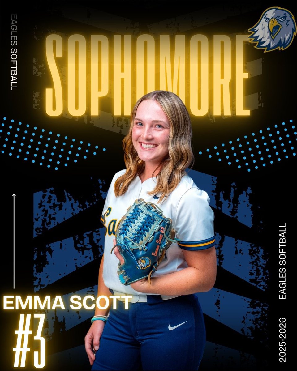 Meet the team: 🦅

Emma Scott #3: INF

Hometown: Rockmart, Georgia 

Go EAGLES 🦅🦅🦅