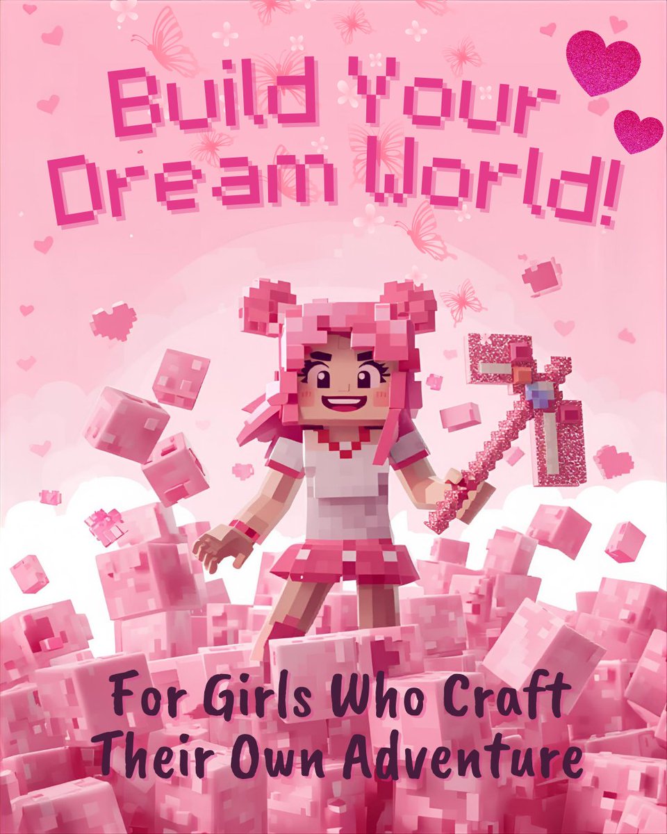 VArcher30's tweet photo. Build your dream world! For girls who craft their own adventure. ๐ฆ๐ฉท๐ฆ
Val Designs @ValiantArcher30
#designsbyval #ValDesigns #artbyval #busycreatives #graphicdesignforstreamers #BuildYourDreamWorld #MinecraftGirls #GirlsWhoCraft #DreamWorldBuilder #MinecraftAdventure https://t.co/h5i1UmO74g