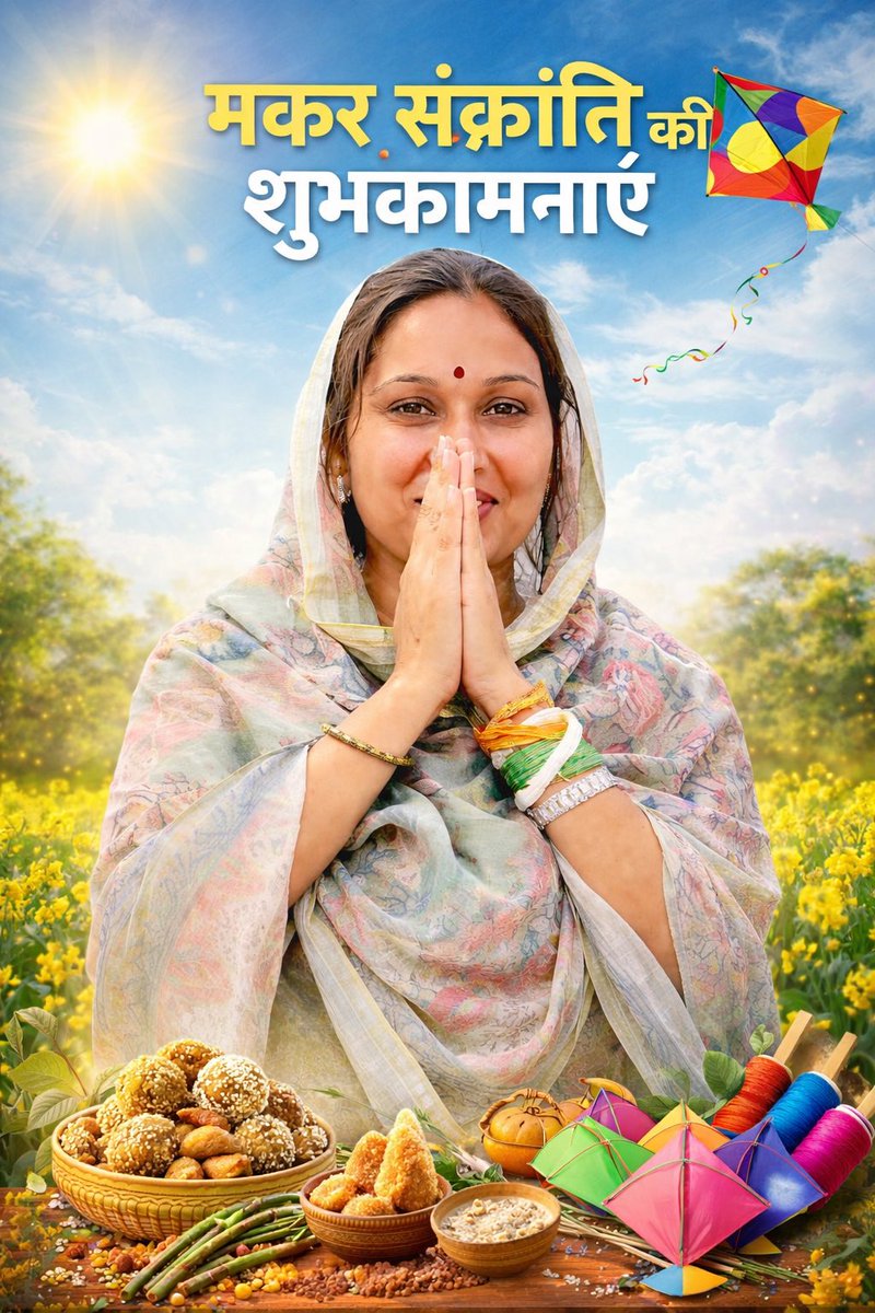 आप सभी को मकर संक्रांति की हार्दिक शुभकामनाएँ।

मकर संक्रांति का पर्व आपके जीवन में सुख, शांति, समृद्धि और खुशियों लेकर आए,यही प्रार्थना है।

#MakarSankranti2026