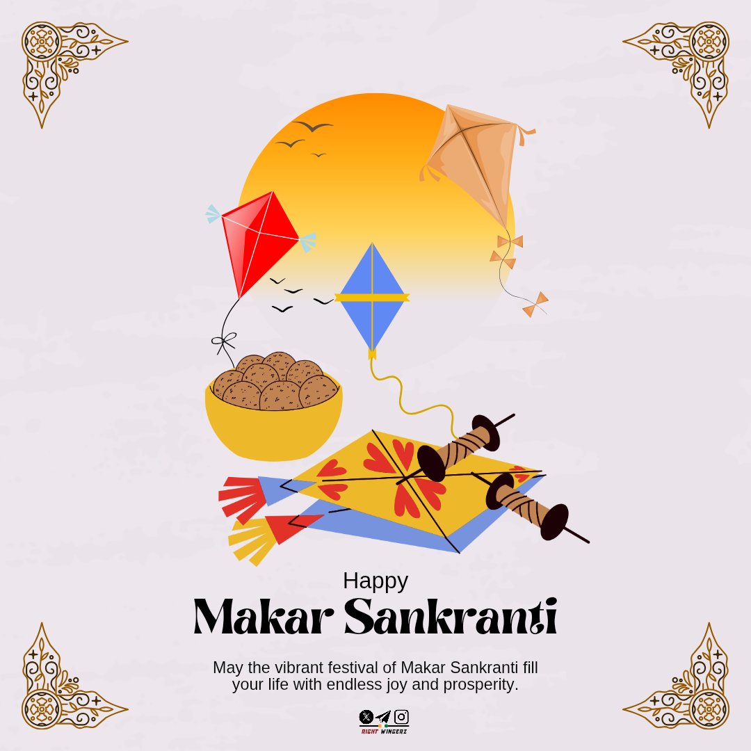 RWingerz's tweet photo. May the sun radiate peace, prosperity, and happiness in your life today and forever

Happy Makar Sankranti

~ Team Right Wingerz https://t.co/BSNiFzAMkQ