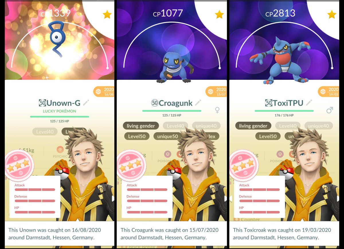 Always a great feeling to power up a new shundo for #maxoutmonday

Unown G L50 ✅ 
Croagunk Family L50 ✅ 

Total L50: 713
Unique L50: 569
