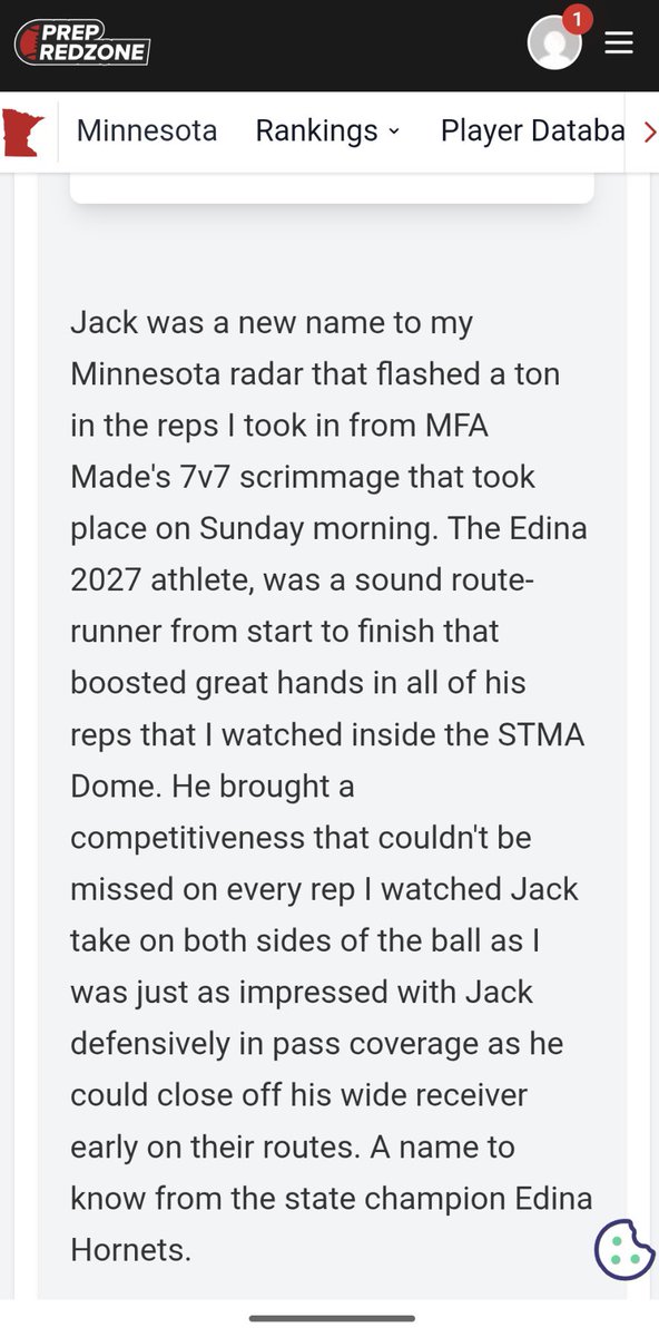 JackDew2008's tweet photo. Thanks @PrepRedzoneMN for the write up and coming out to the @ProMNAthletics scrimmage. https://t.co/zvYl0x2Cpe