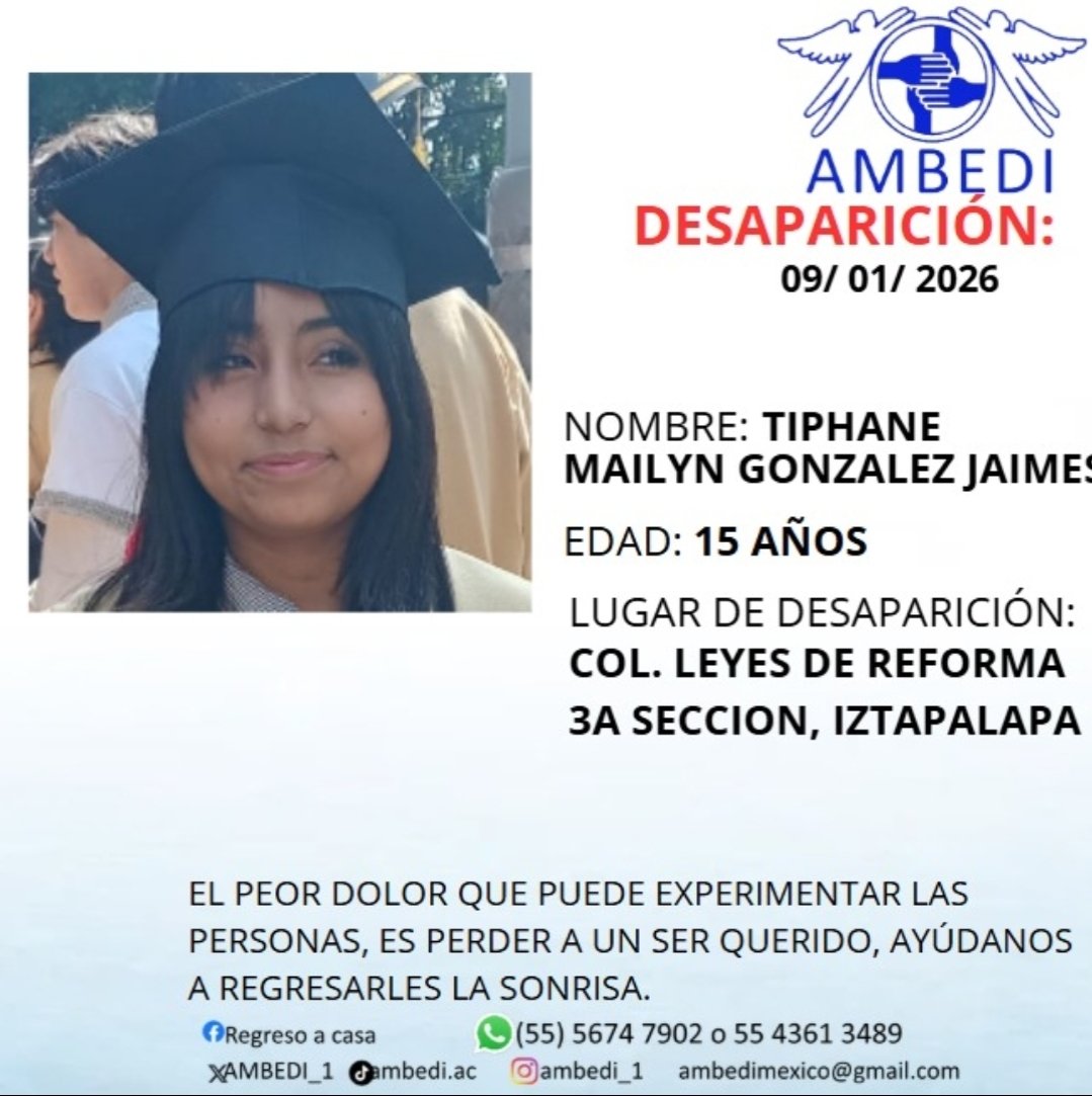 jagustinfg's tweet image. Hola @inakimanero @889Noticias @AlertaAmberMX nos pueden ayudar a difundir. Agradezco el apoyo y la atención brindada.