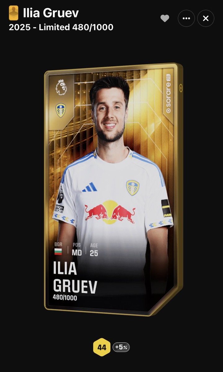 ILIA GRUEV GIVEAWAY 🎁
Follow like and retweet ✅ 
Retweet pinned post 📌 
Comment username  ⬇️ 

Winner drawn on Friday 👊🏼
Good luck 🍀 

#sorare #soraregiveaway #leeds #Gruev