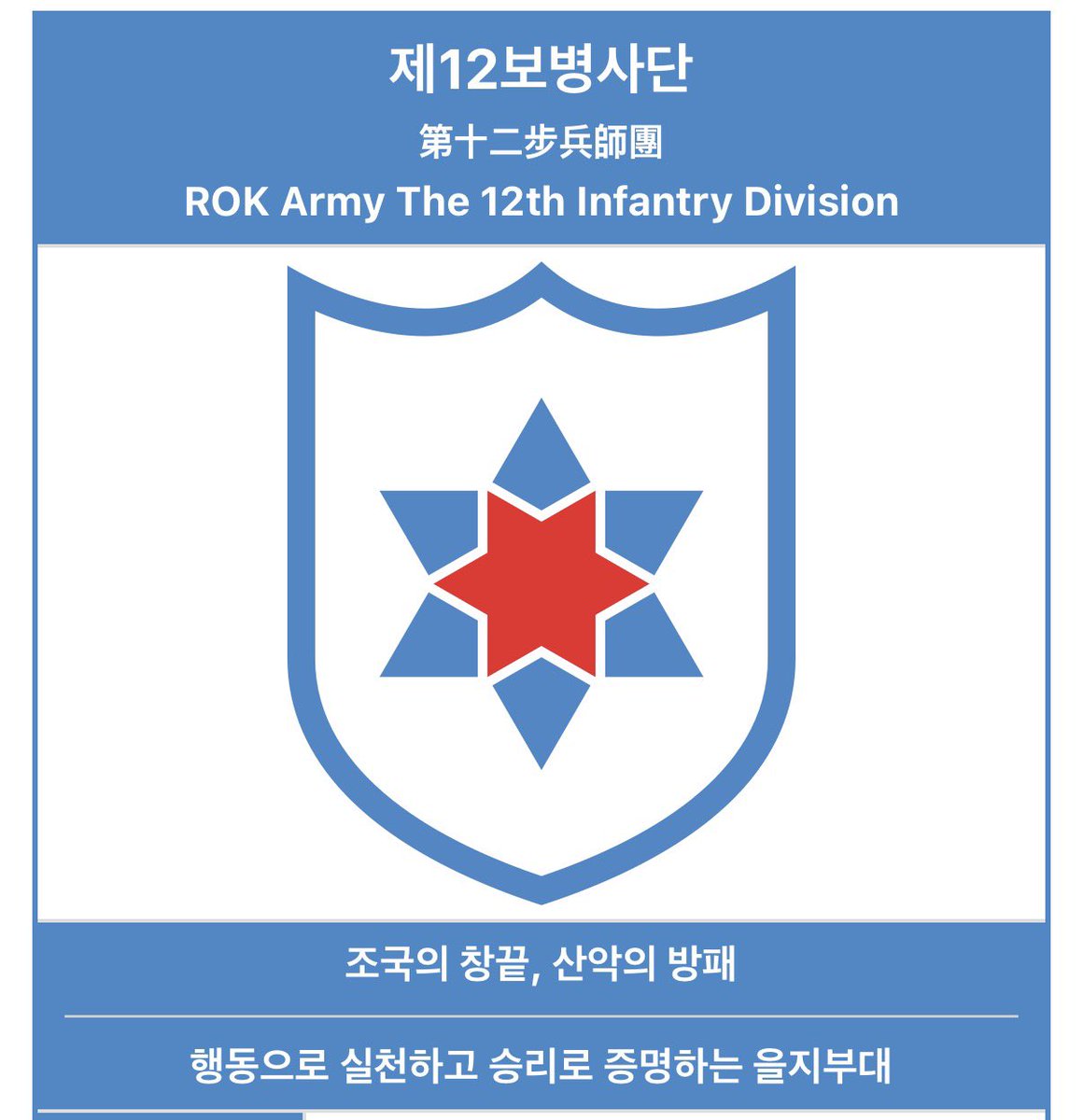 대한민국 육군 제12보병사단