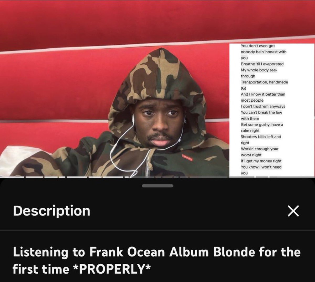 bro is deep down in the trenches