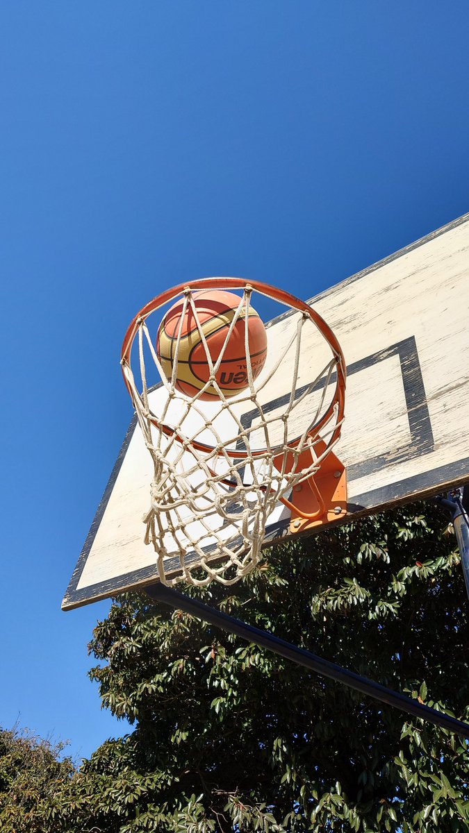 午前バスケ
晴れていて気持ちがいいね 