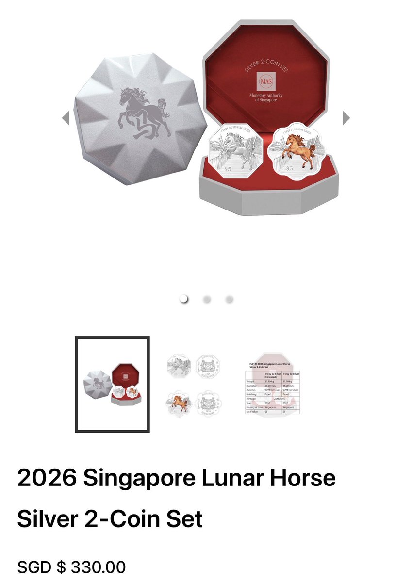 白银又创新高了，1月13日触及90美元/ounce，根据top assets by market cap，现在是黄金第一，白银第二，比特币在第八。  同步在推特+