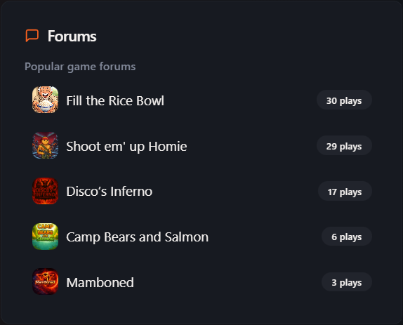 TheGrottoL1's tweet photo. When you create a game, we automatically create a forum for you to grow your community. 

You can access your favorite game's forum from the game page and our social feed. https://t.co/ak8bYfusaZ