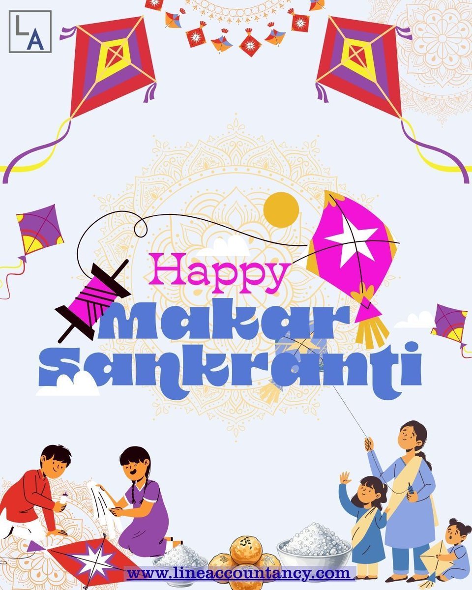 LineAccountancy's tweet photo. New season. Fresh beginnings.
May this Makar Sankranti bring clarity to your books
and growth to your business.🌟 
 #MakarSankranti2026 #FestiveVibes #NewBeginnings #BookkeepingSupport #SmallBusinessCare #GrowthSeason https://t.co/siNZV5RjZ6