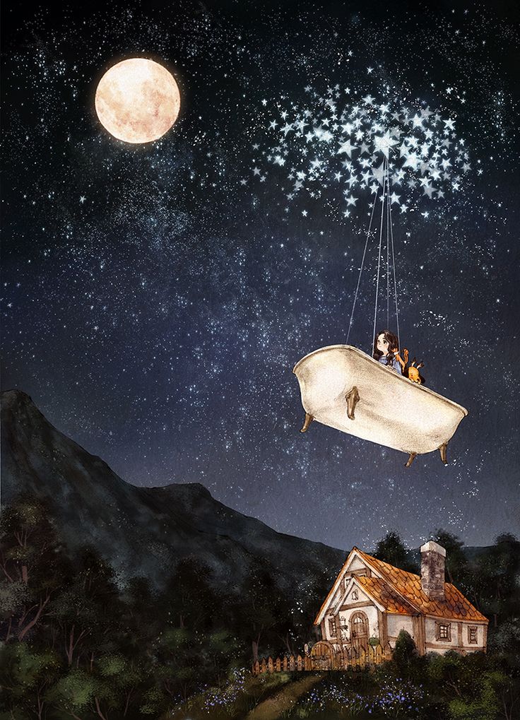 A veces la cubría la oscuridad de la tristeza y le pesaba, pero entonces, las estrellas venían a rescatarla y se la llevaban volando sobre los tejados, bien lejos, hasta donde podía tocar la luna y su sonrisa sonaba como un alegre cascabel salpicando sueños.
🌙

JS
#CuentiNoche