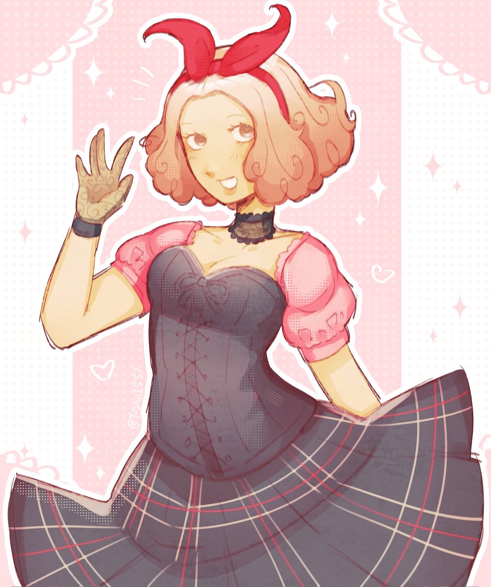 yoshii1557's tweet image. Her p5d fit is so cute #Persona5