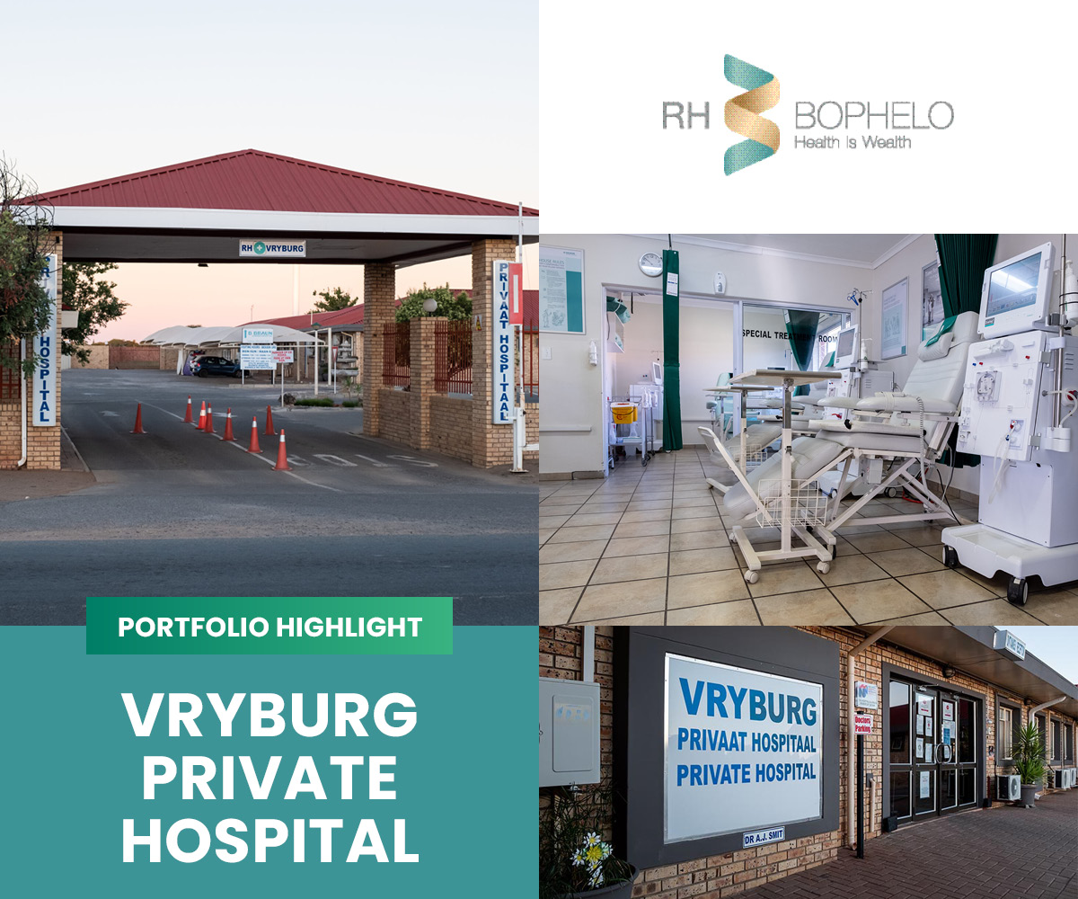 Vryburg Private Hospital, the only hospital within 150km, delivers essential care with 44 beds, 18 doctors and 2 theatres. Revenue rose 28% YoY and valuation increased 12% since acquisition. Upgrades ensure quality, affordable healthcare.

➡️ rhbophelo.co.za/investments/vr…

#RHBophelo