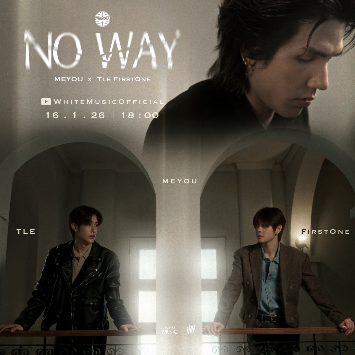 WhiteMusicClub's tweet image. You Said “NO WAY” 
MEYOU x TLE FIRSTONE
“NO WAY” (Another Session)

16.1.26 | 18:00 
Youtube : OFFICIALWHITEMUSIC

@meyou2141 @TLE_mtm @firstone_wnk 

#NOWAY_MEYOUxTLEFIRSTONE
#WhiteMusicRecord
#GMMMusic