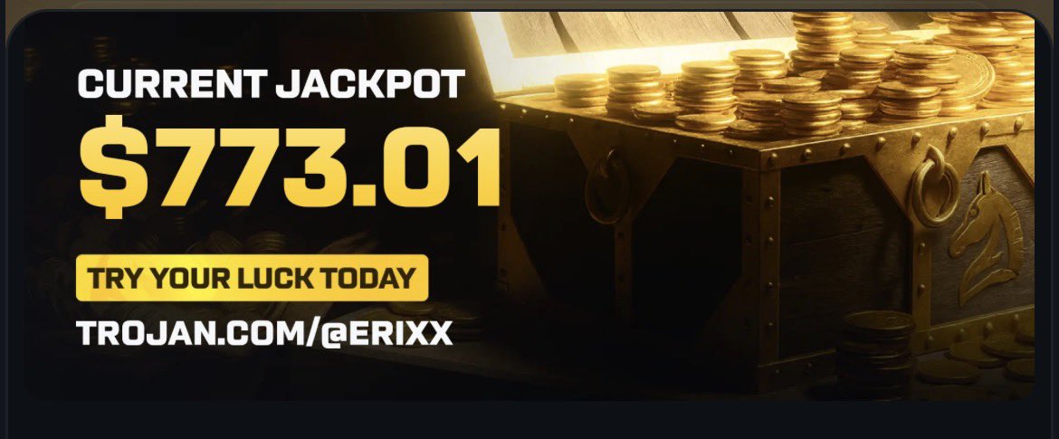 Gm and let’s win today

Get in 

trojan.com/@Erixx