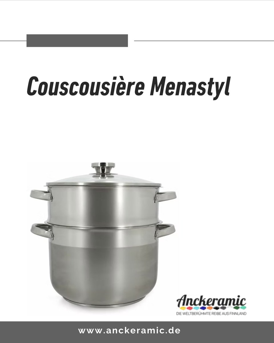 anckeramic's tweet image. Couscousière Menastyl | Traditionelle Dampfgar-Meisterin 🍲✨ —

#kochen #kochenmitliebe #couscous #menastyl #anckeramic #dampfgaren #marokkanischeküche #gesundessen #traditionellkochen #küchenausstattung #germany 

🛒 Jetzt bestellen: anckeramic.de/product-page/c…