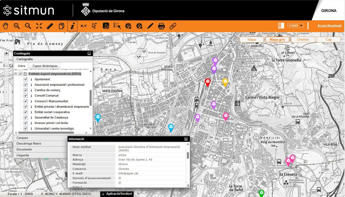 🙋‍♀️Sou emprenedors/es i necessiteu suport?

📍Al #SITMUNDdGi podeu consultar les entitats que us poden donar servei: ajuntaments, associacions empresarials i professionals, cambres de comerç, consells comarcals, consorcis i mancomunitats...

👀Doneu un cop d'ull aquí 👉