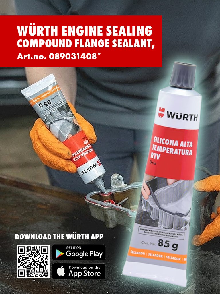 Würth Engine Sealant: Professional grade silicone for engine sealing

Shop Online: wurth.ae/uae/pages/engi…

#Würth #Würthproducts #Products #Quality #WürthGulf #BuiltforProfessionals #EngineSealant #SealingCompound